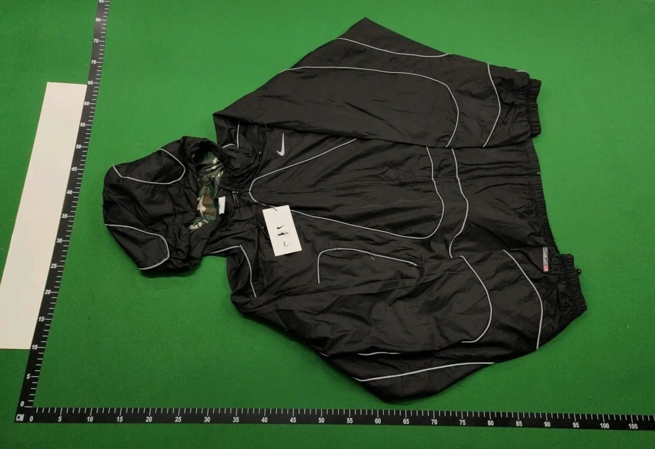 NIKE x Corteiz Sports reflective jacket and pants set