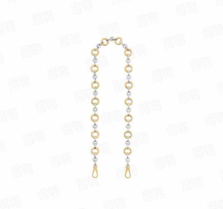 Louis Vuitton LV gold hardware bag hanging flower pattern flower bag chain