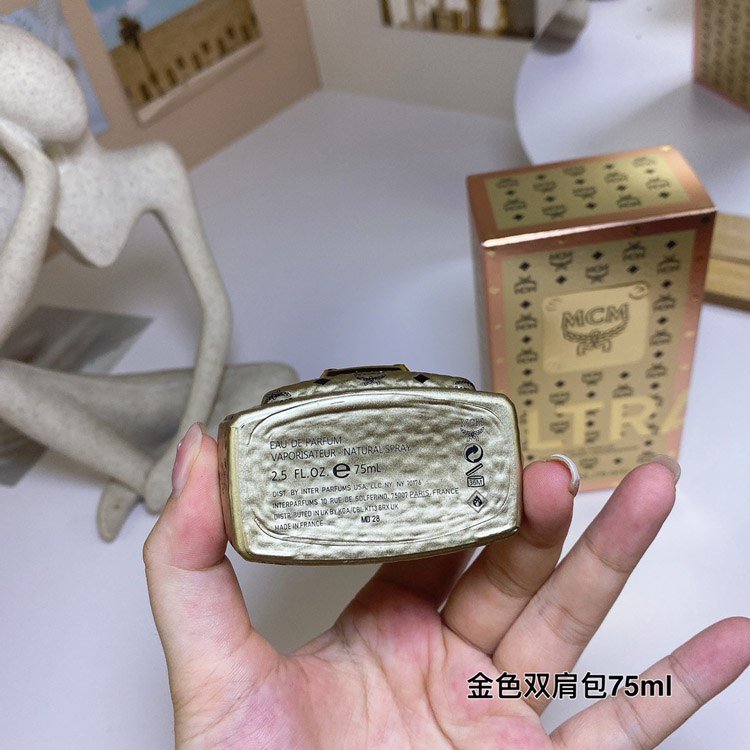 MCM Gold Backpack Perfume