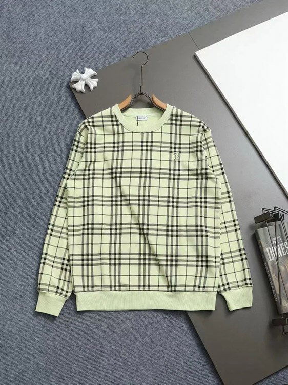 Burberry round neck embroidered long sleeve thin bottoming shirt sweatshirt