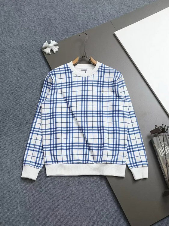 Burberry round neck embroidered long sleeve thin bottoming shirt sweatshirt