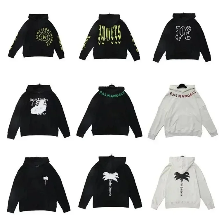 Palm Angel Letter Print Hoodie