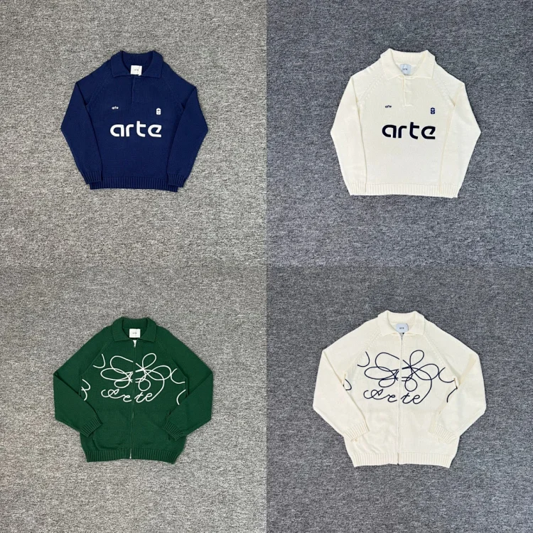 Arte Padrino letter jacquard loose sweater