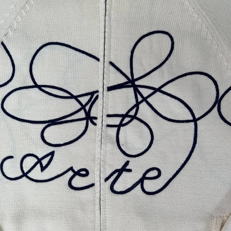 Arte Padrino letter jacquard loose sweater