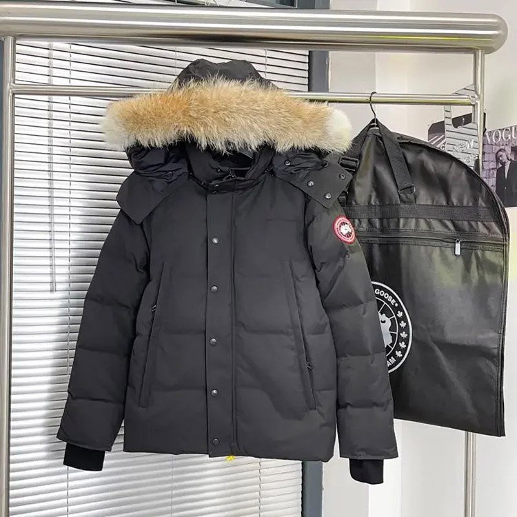 Canada Goose Expedition Series Fur Collar Mid-Length Hooded Parka Down Jacket